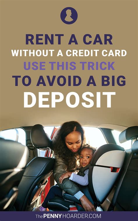 how to rent a car without a credit card